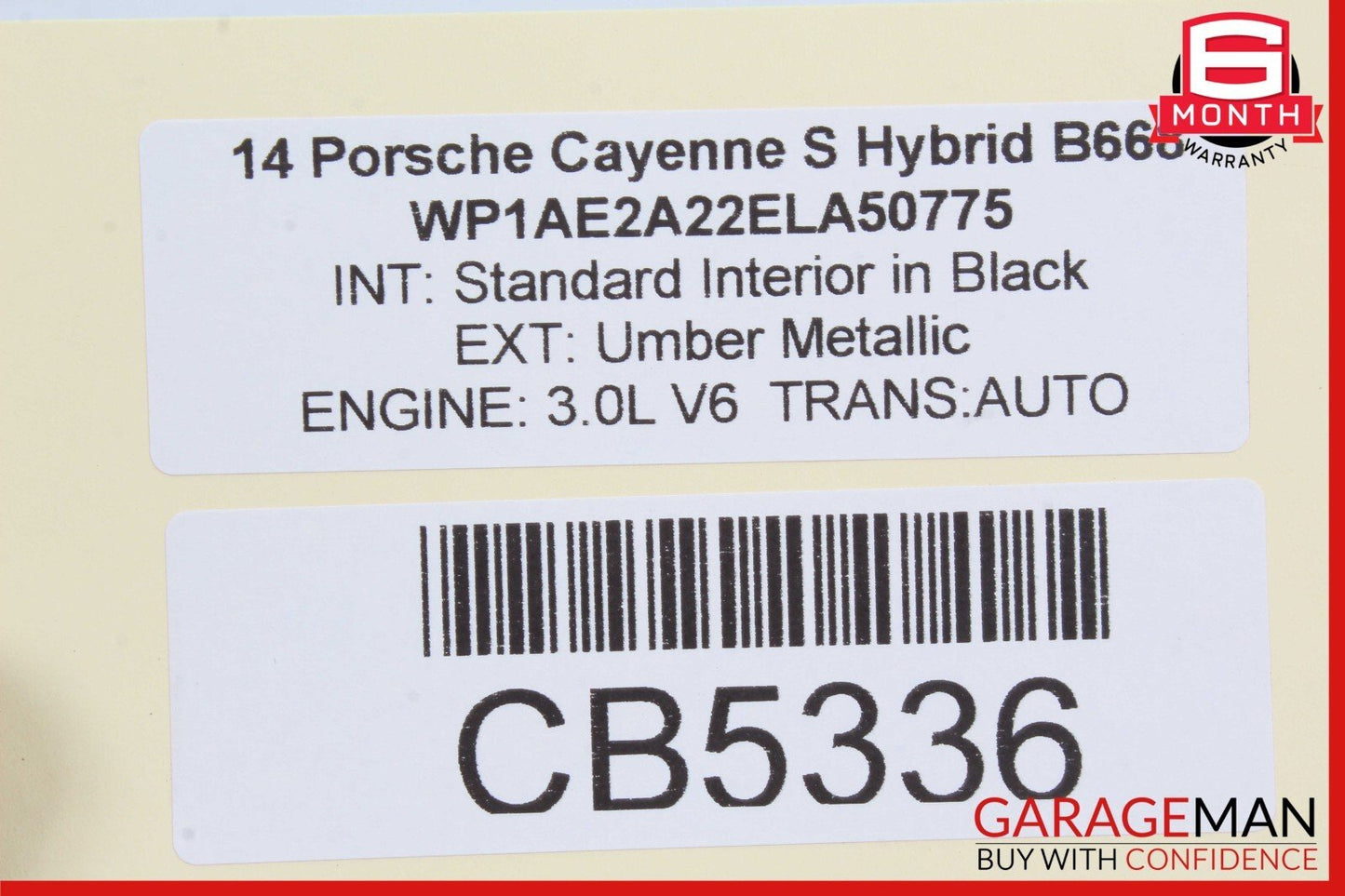 11-18 Porsche Cayenne 958 S Rear Left Side Door Window Regulator Motor Unit OEM