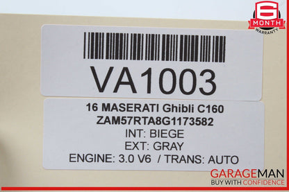 14-17 Maserati Ghibli Speedometer Odometer Instrument Cluster Gauge OEM