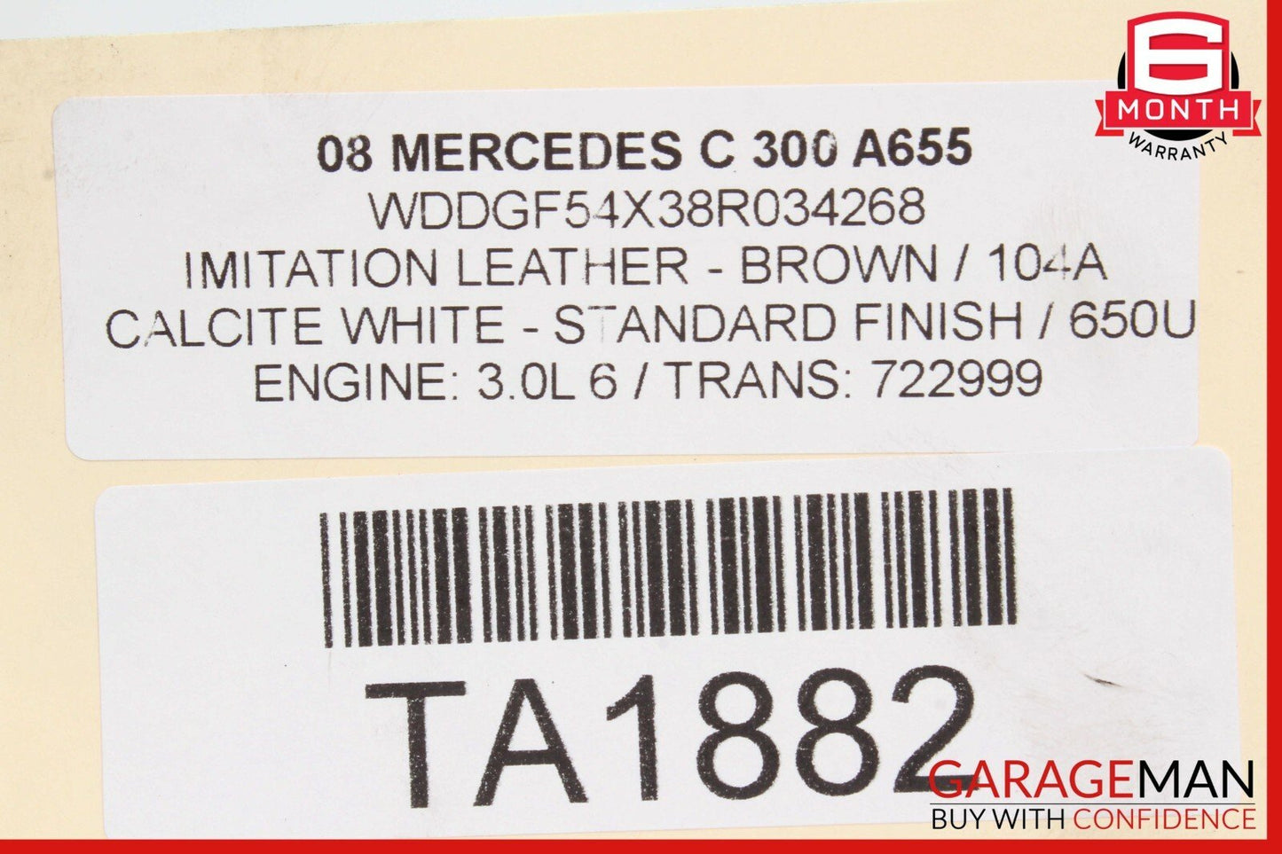 08-14 Mercedes W204 C280 C300 C350 Rear Left or Right Side Upper Control Arm