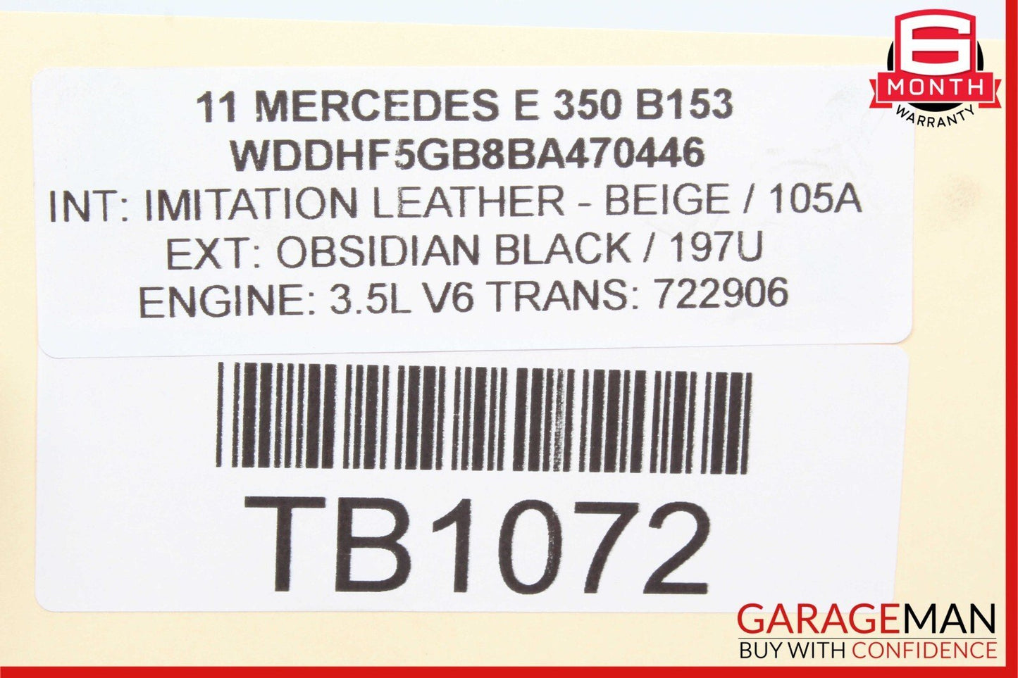 10-11 Mercedes W212 E350 Engine Motor Wire Wiring Harness 2720106498 OEM