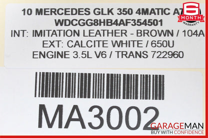 09-12 Mercedes X204 GLK350 Rear Tailgate Hatch Trunk Handle Switch Button OEM