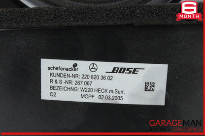 00-06 Mercedes W220 S430 Rear Deck Audio Sound Subwoofer Bose 2208203602 OEM