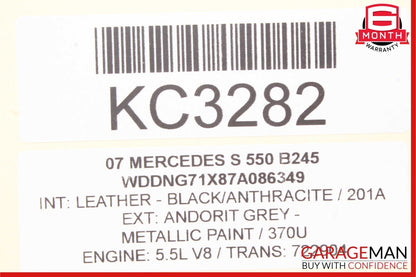 07-13 Mercedes W221 S550 Front Right Passenger Side Tweeter Speaker Cover Black