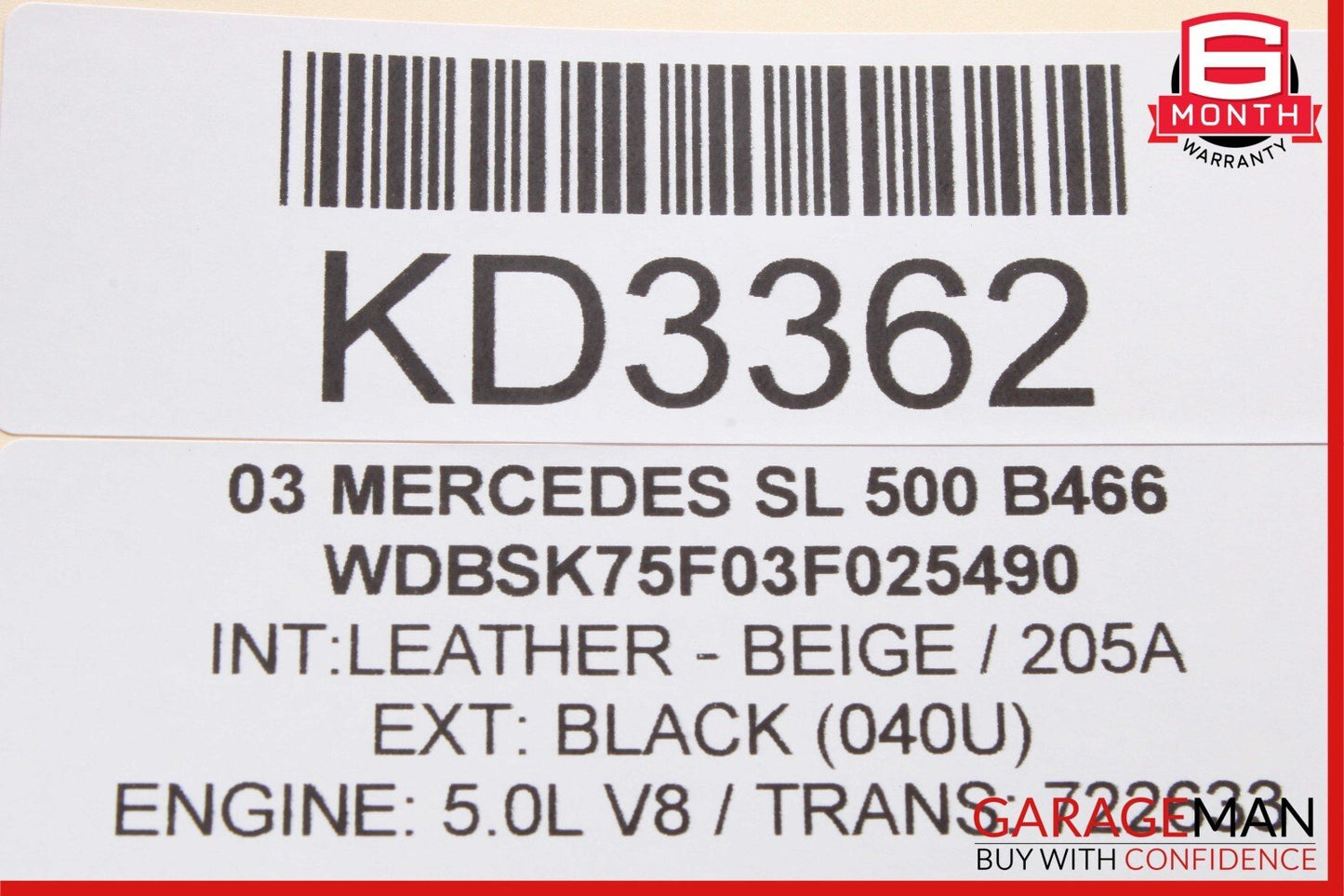 03-12 Mercedes R230 SL500 SL550 SL55 AMG Front Right Side Door Control Module