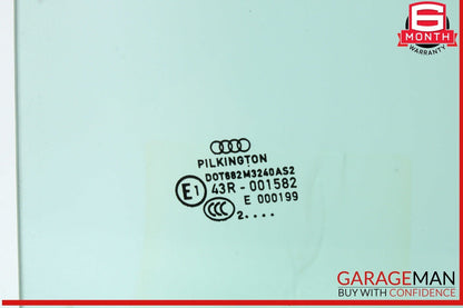 09-16 Audi A4 S4 Rear Left Driver Side Door Window Glass OEM