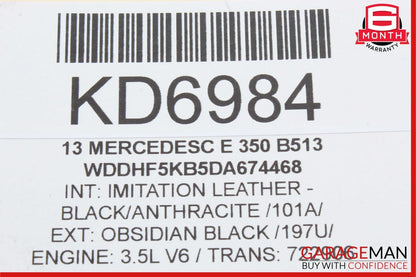 12-14 Mercedes W212 E350 CLS550 E550 Power Brake Booster Master Cylinder Assy