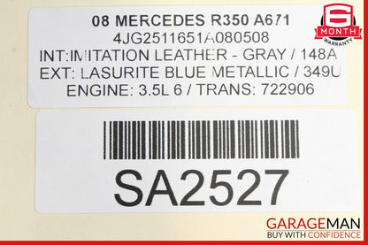 06-13 Mercedes W251 R350 Right Side Skirt Rocker Moulding Panel OEM