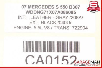 07-13 Mercedes W221 S550 CL550 Dash Board Vent Grille Cover 2218270080 OEM