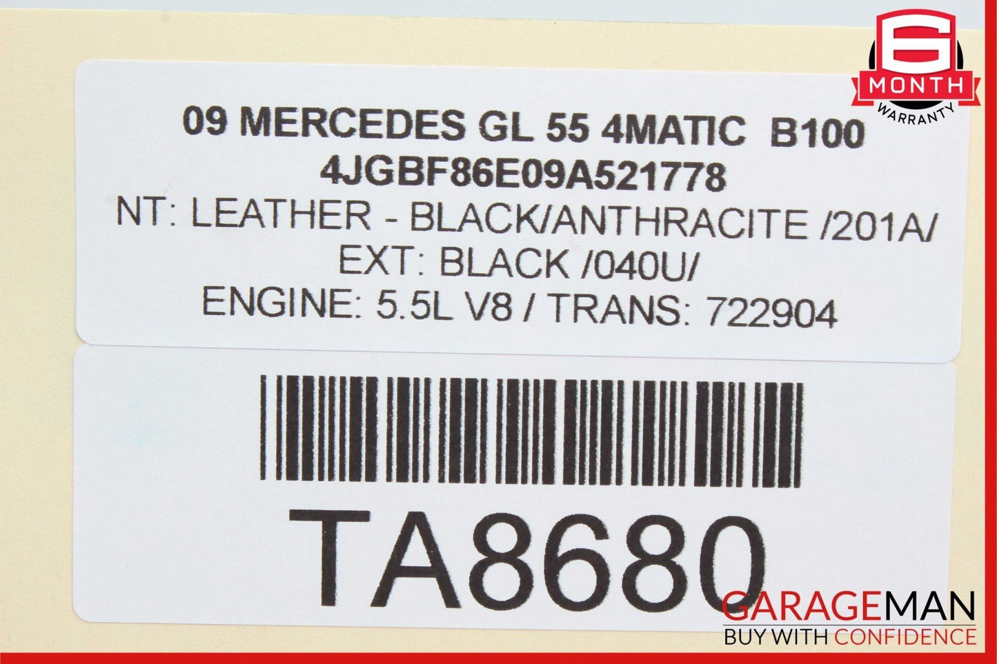 09-13 Mercedes X164 GL55 4MATIC Driver Steering Wheel w/ Paddle Shifters OEM