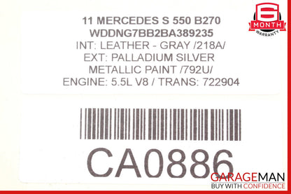 06-13 Mercedes W251 R350 R320 Upper Radiator Support Tie Bar OEM
