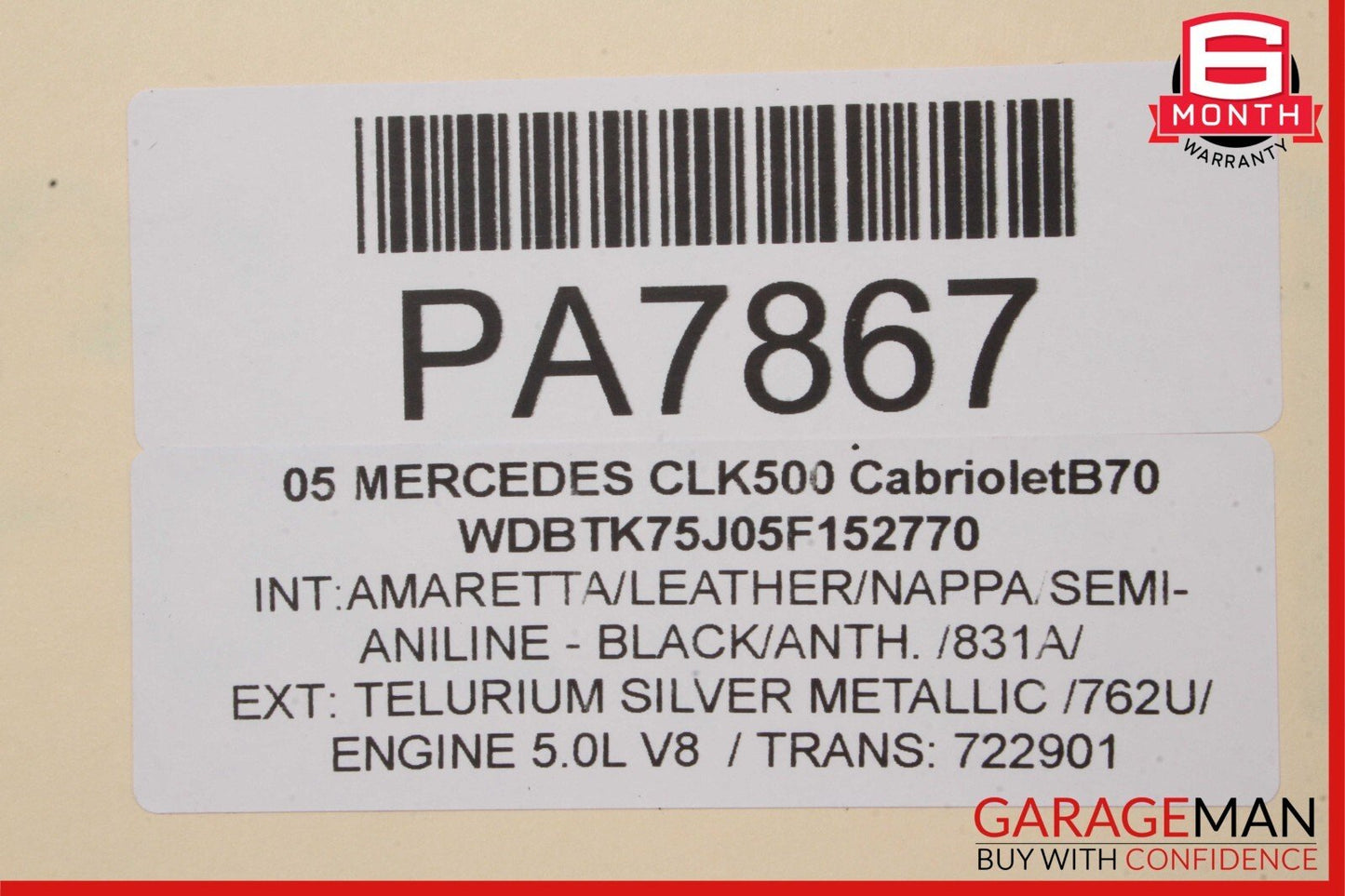 05-07 Mercedes W209 CLK350 CLK500 AC A/C Air Conditioning Condenser OEM