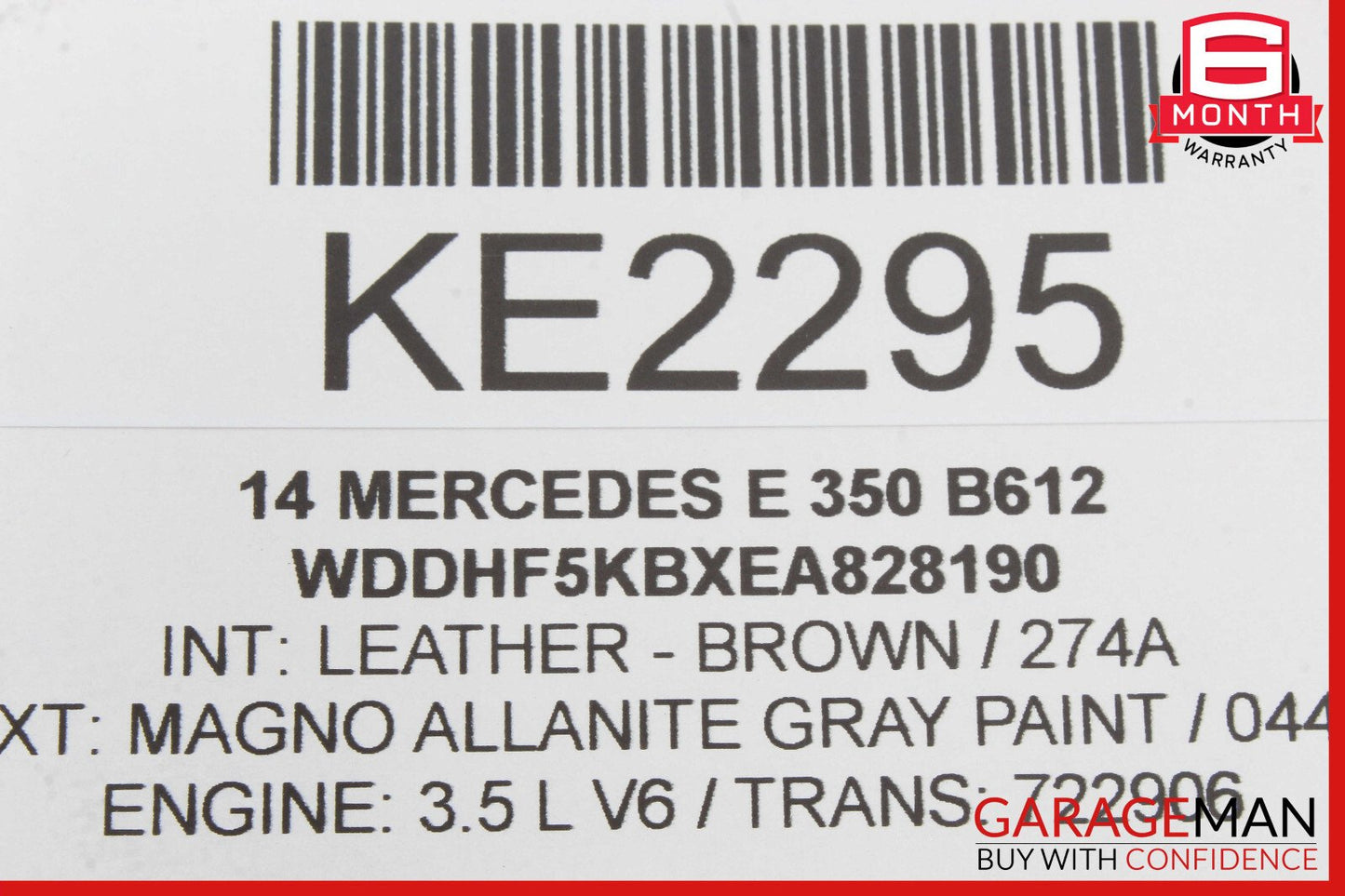 08-17 Mercedes W204 C300 C350 E350 Trunk Lid Latch Lock Actuator Assembly OEM