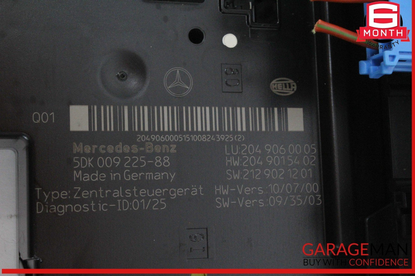 10-11 Mercedes W204 C300 C250 Rear SAM Module Relay Fuse Box 2049060005 OEM