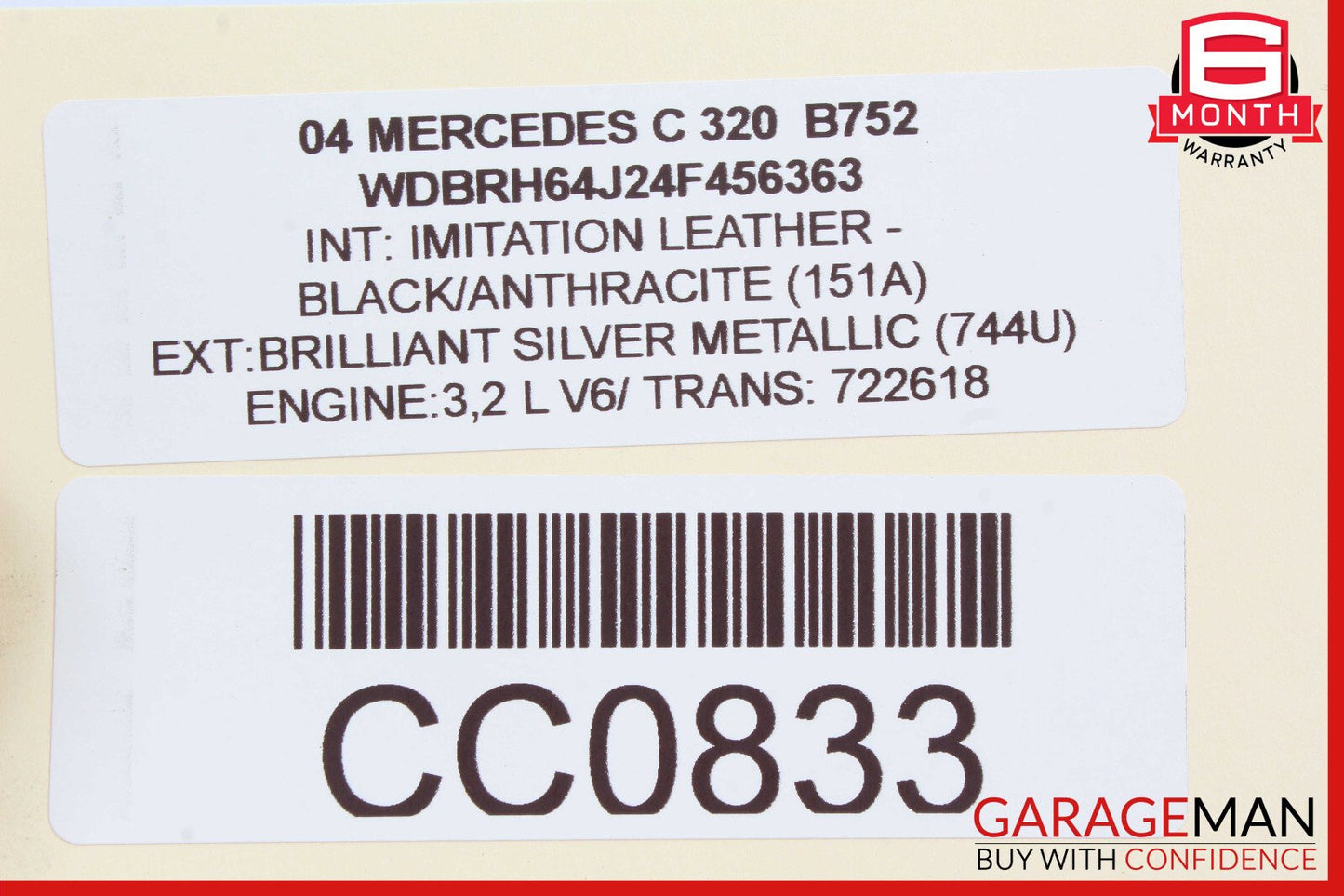 01-05 Mercedes W203 C230 Rear Left / Right Lower Suspension Control Arm OEM