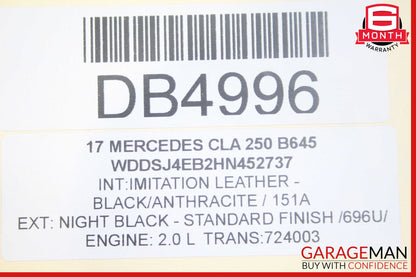 14-18 Mercedes W117 CLA250 2.0L Automatic Tranny Transmission Assembly OEM 83k