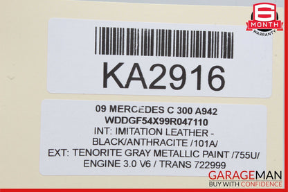 08-14 Mercedes W204 C300 C250 C350 Right Side Exterior Door Handle OEM