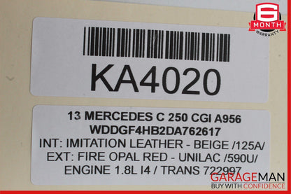 08-14 Mercedes W204 C250 C300 C350 Front Left Door Window Regulator Motor OEM