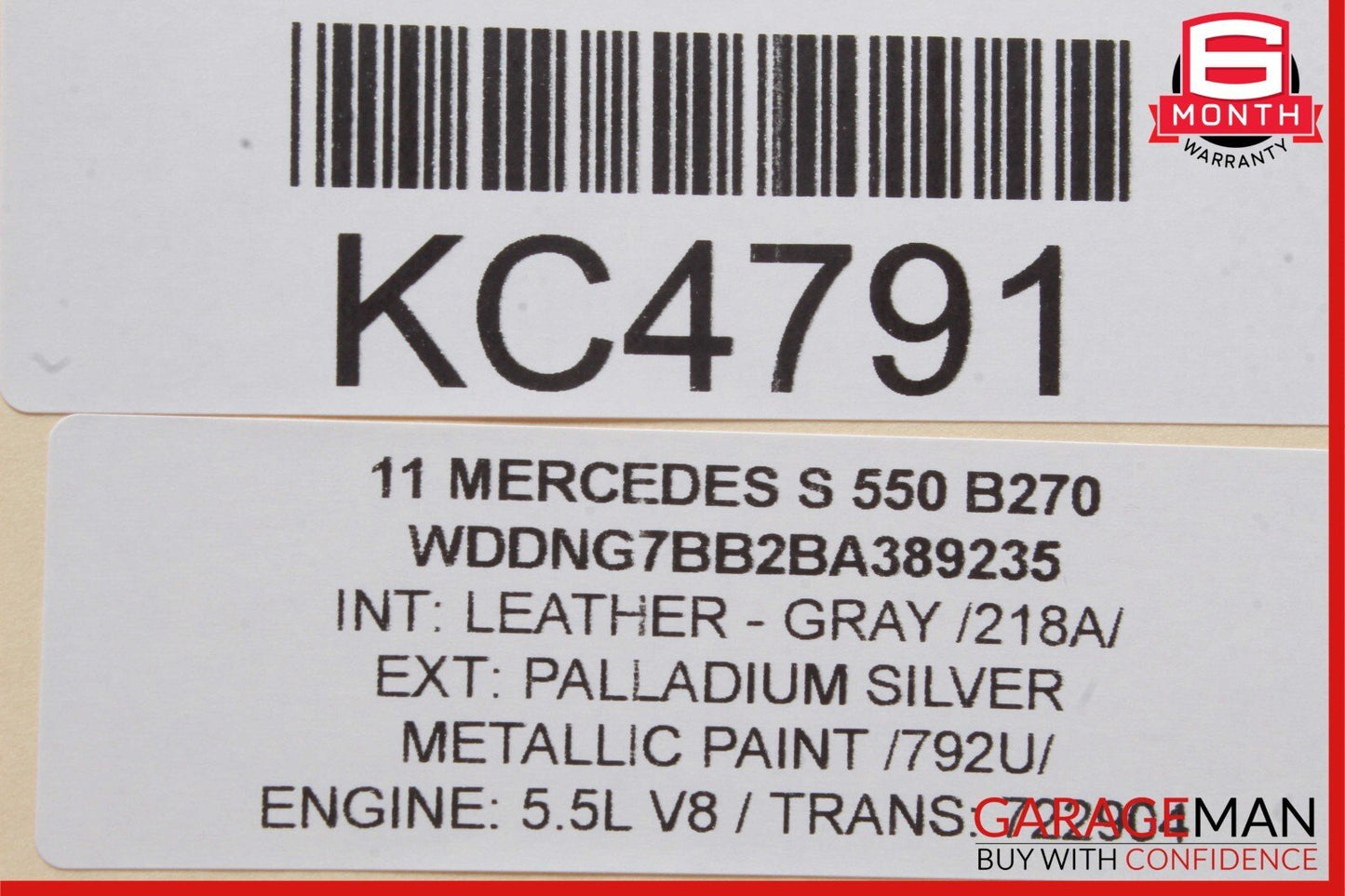 10-13 Mercedes W221 S400 S550 S63 AMG Rear Left or Right Door Control Module OEM