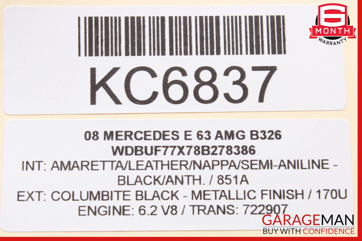 07-09 Mercedes W211 E63 E550 Rear Right Exterior Door Handle Keyless Go OEM