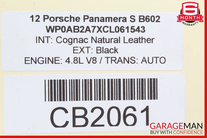 10-16 Porsche Panamera S Power Brake Booster Master Cylinder Reservoir OEM