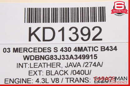 00-06 Mercedes W220 S430 S55 AMG Language Voice Control Module 2038203385 OEM