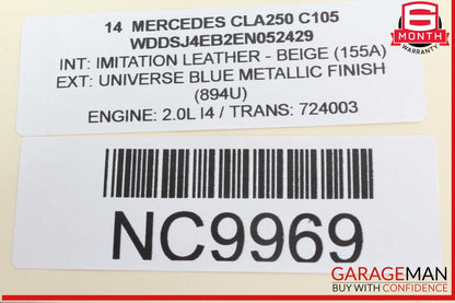 14-20 Mercedes W117 CLA250 Rear Left / Right Side Suspension Lower Control Arm