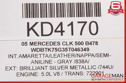 05-09 Mercedes W209 CLK500 CLK350 Center Dashboard Control Switch Control Wood