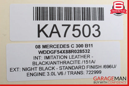 08-11 Mercedes W204 C300 Speedometer Odometer Instrument Cluster Gauge OEM