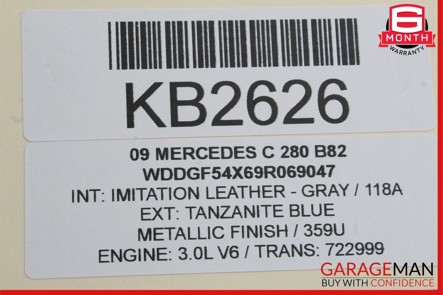 08-14 Mercedes W204 C250 C300 C350 Front Right Door Lock Latch Actuator OEM