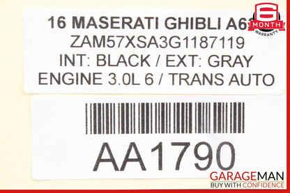 14-17 Maserati Ghibli Front Left Driver Side Dash AC A/C Air Vent Grille OEM