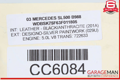 03-06 Mercedes R230 SL500 SL600 SL55 AMG Power Steering Rack & Pinion OEM