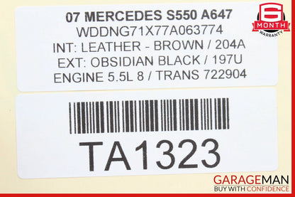 07-09 Mercedes W221 S550 Front Dash Dashboard Center Trim Panel Cover Bezel Wood