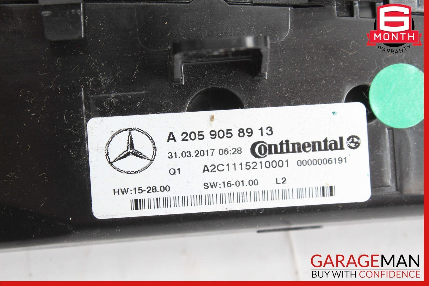 15-20 Mercedes W205 C350e C300 C400 A/C AC Heater Climate Control Switch OEM