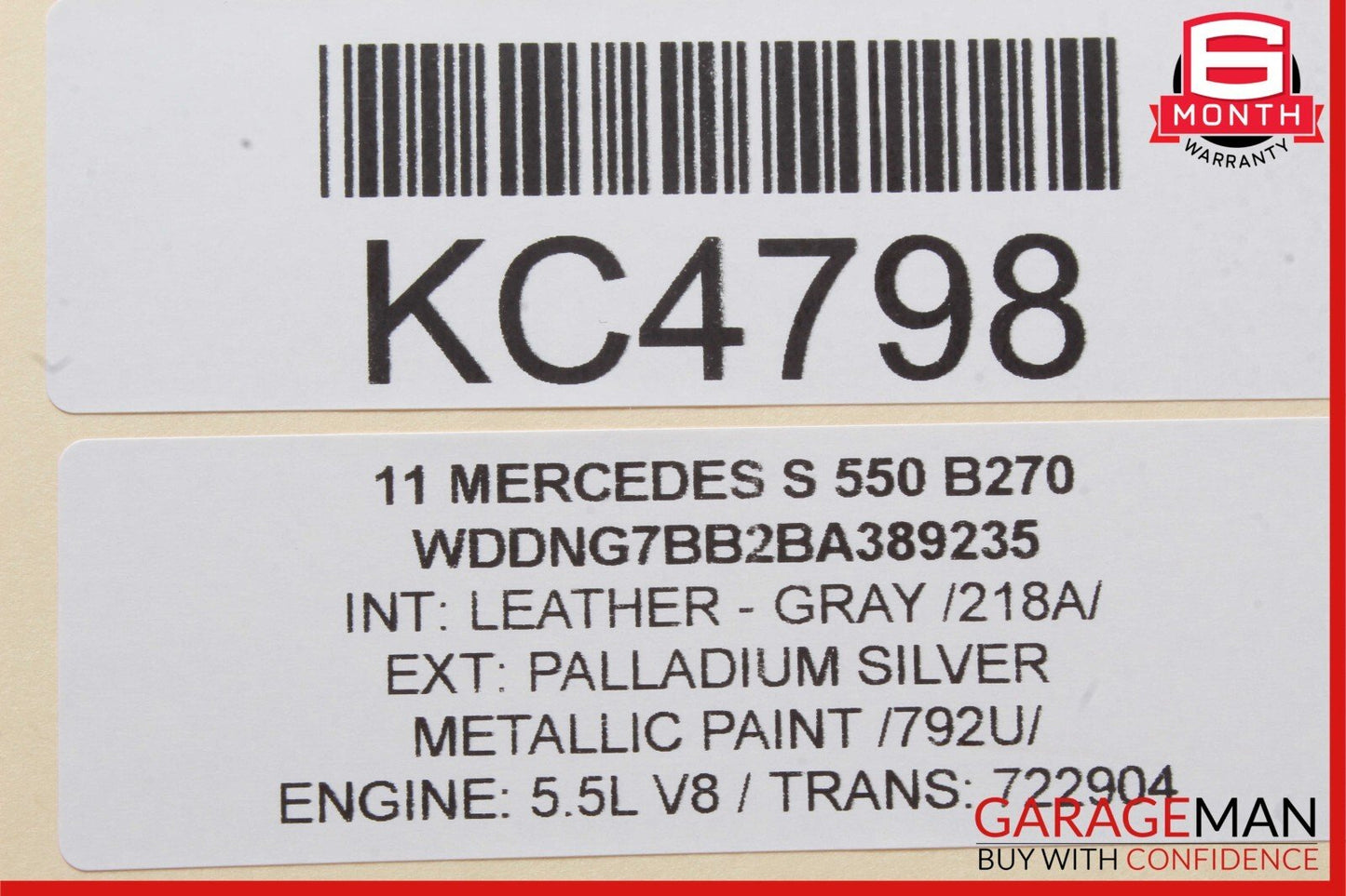 07-13 Mercedes W221 S450 S550 Front Left Driver Side Under Seat Control Unit OEM
