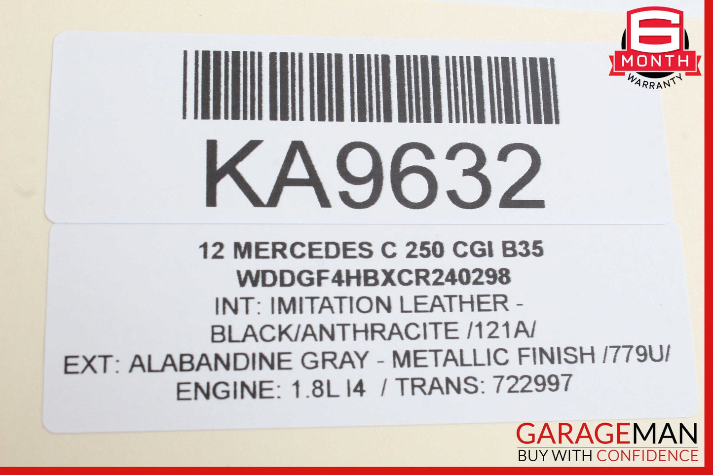 08-14 Mercedes W204 C250 C300 Floor Gear Shift Shifter Selector Box OEM