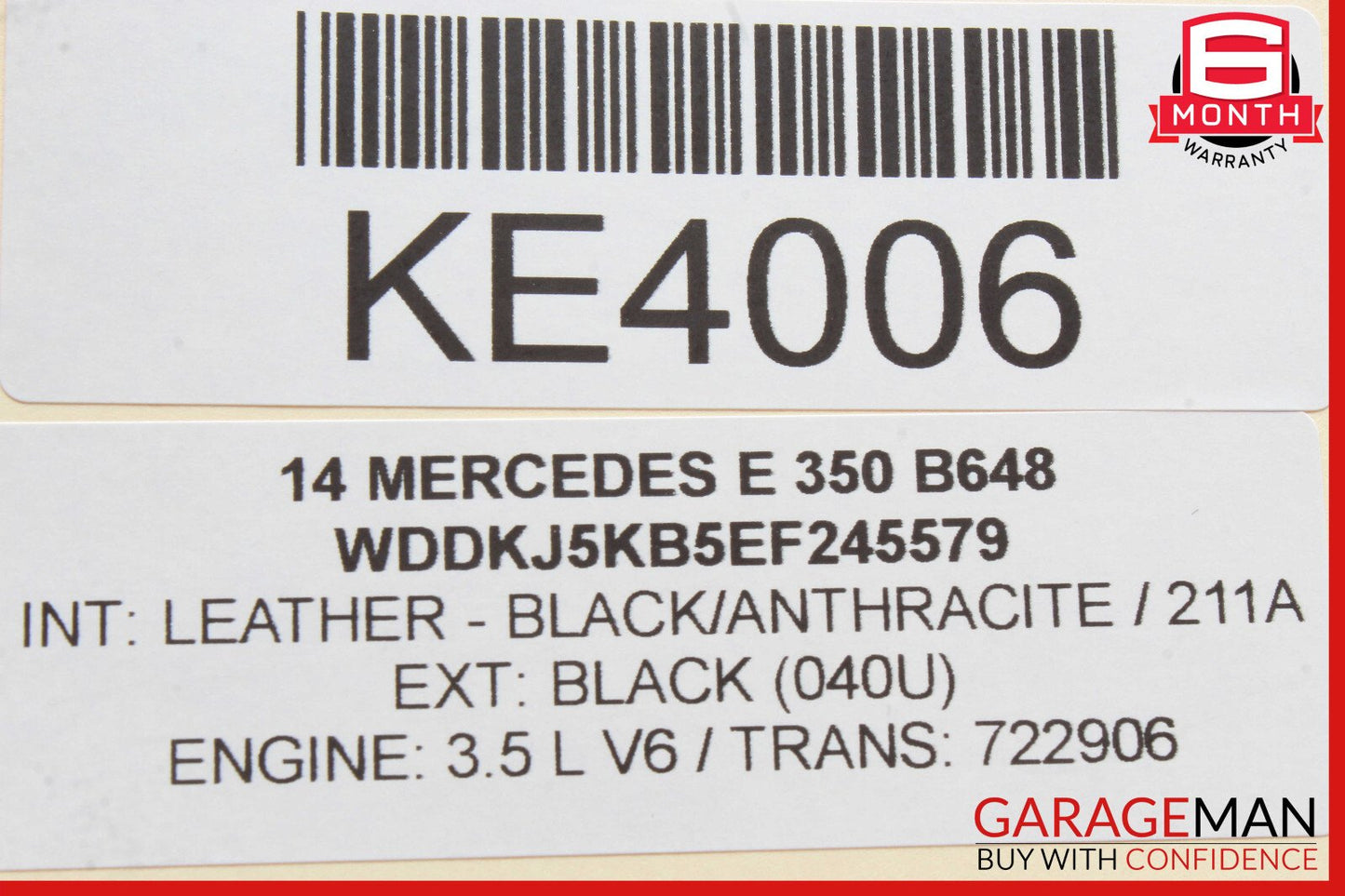 08-18 Mercedes W212 E350 CLS550 Front Right Side Door Control Module OEM