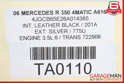 06-13 Mercedes W251 R350 R550 Rear Left Driver Side Spindle Knuckle Hub OEM