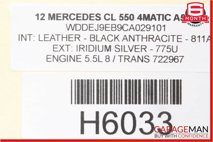 07-13 Mercedes W216 CL550 S550 Trunk Release Remote Open Close Module Unit OEM