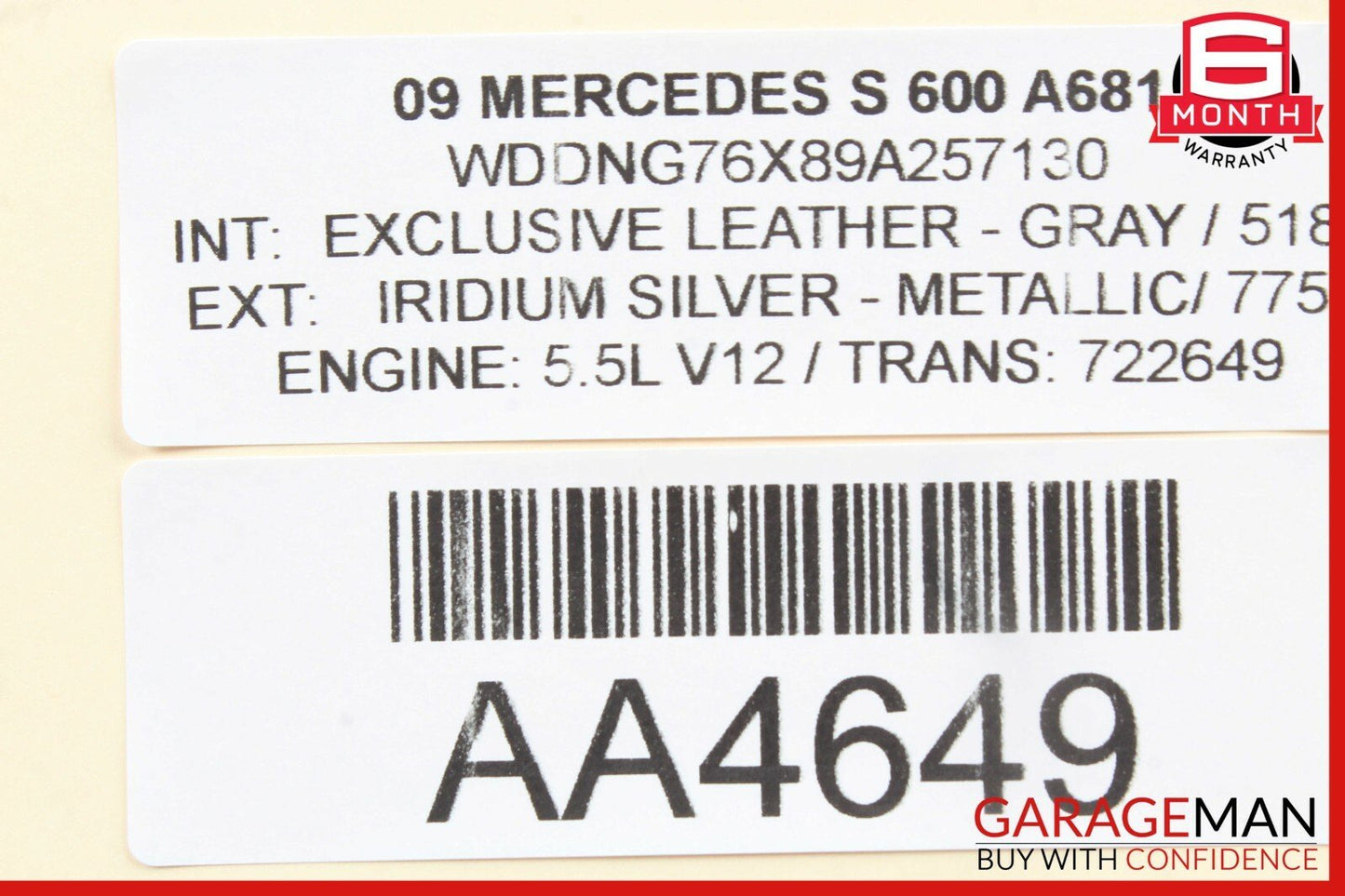 07-13 Mercedes W221 S350 S550 S600 Front Right Side Door Lock Latch Actuator OEM