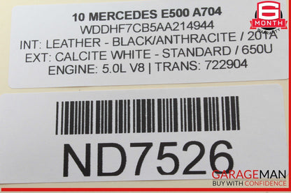 10-18 Mercedes W212 E500 E350 Rear Overhead Dome Light Lamp 2128205001 OEM