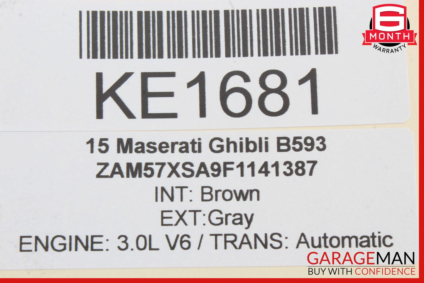 14-17 Maserati Ghibli Rear Left Side Drive Axle Shaft Drive Shaft OEM