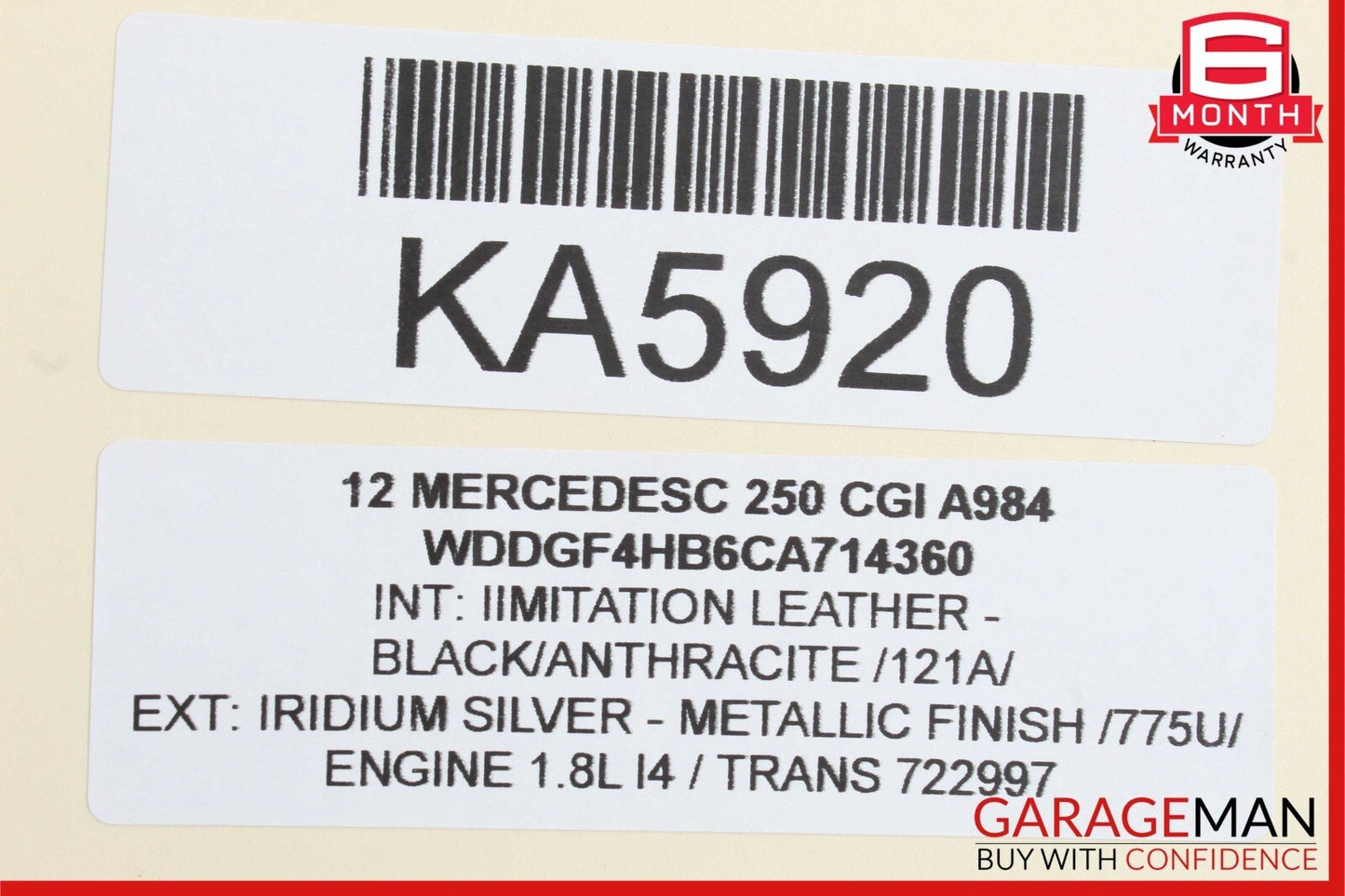 08-14 Mercedes W204 C250 C300 C350 Front Right Door Lock Latch Actuator OEM