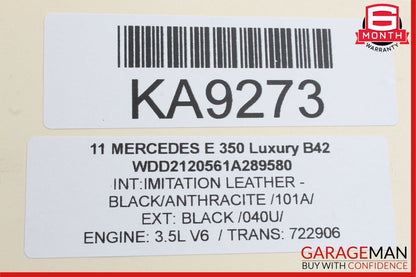 10-13 Mercedes W212 E350 Dashboard Dash AC A/C Air Vent Center Trim Assembly OEM