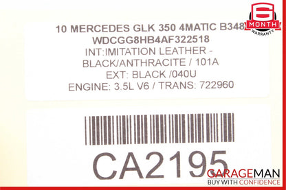 08-15 Mercedes GLK350 C250 Rear or Front Right Side Exterior Door Handle Black