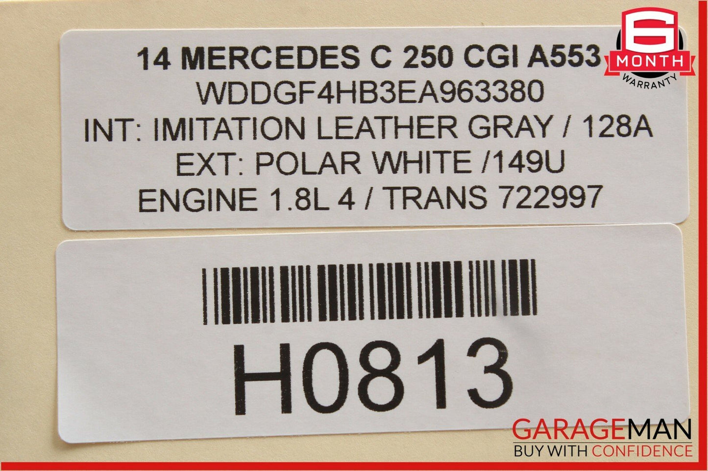 08-14 Mercedes W204 C250 C350 Rear Trunk Lid Tailgate Release Open Handle