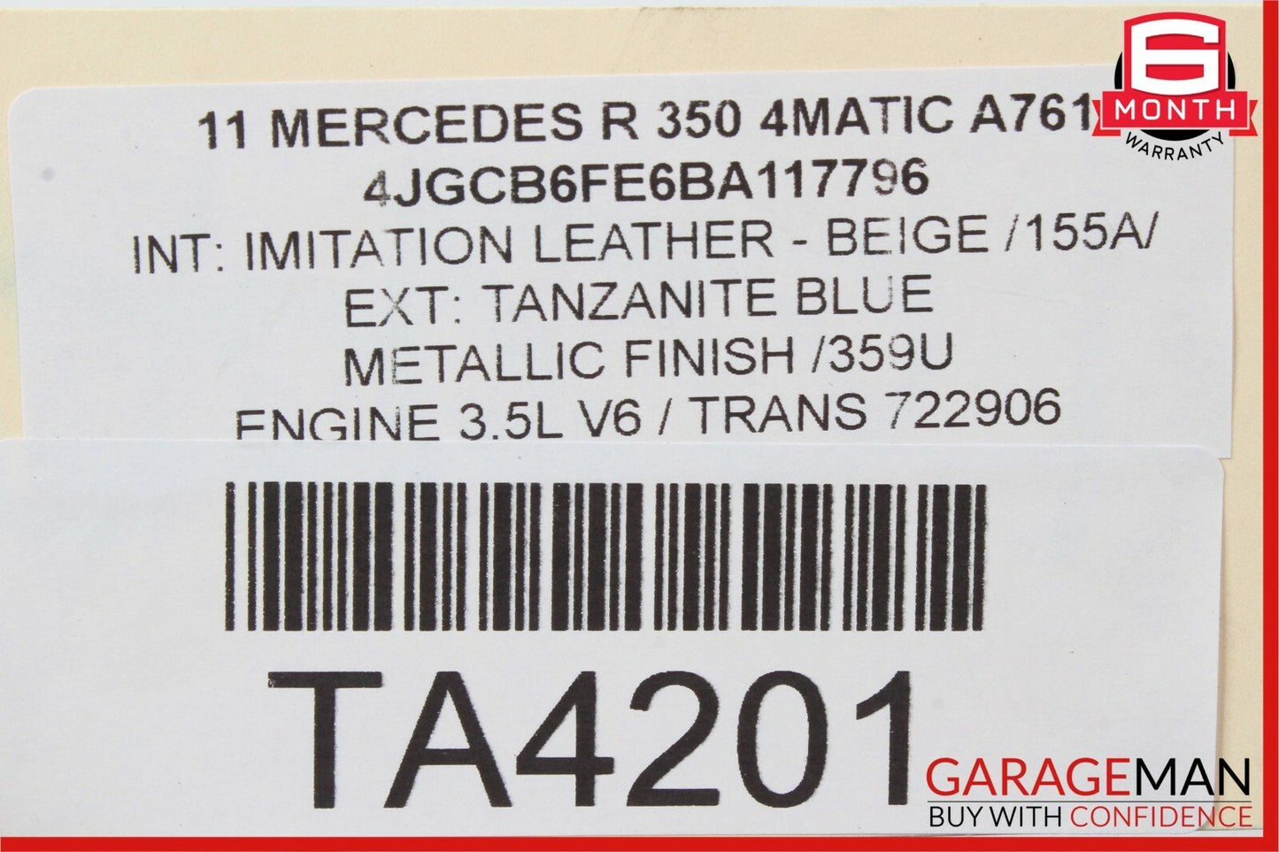 06-13 Mercedes W251 R350 R500 R63 Panoramic Pano Sunroof Rail Track Frame OEM