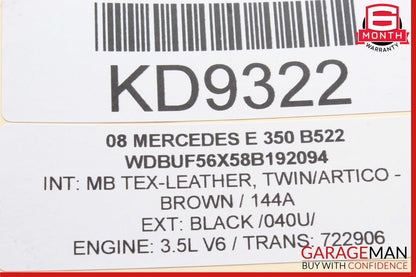 06-15 Mercedes W211 E350 SLK300 C300 Engine Oil Separator Cover 2720160134 OEM
