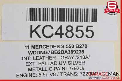 07-13 Mercedes W221 S400 S550 Rear Right Door Lock Latch Actuator 2217307835 OEM