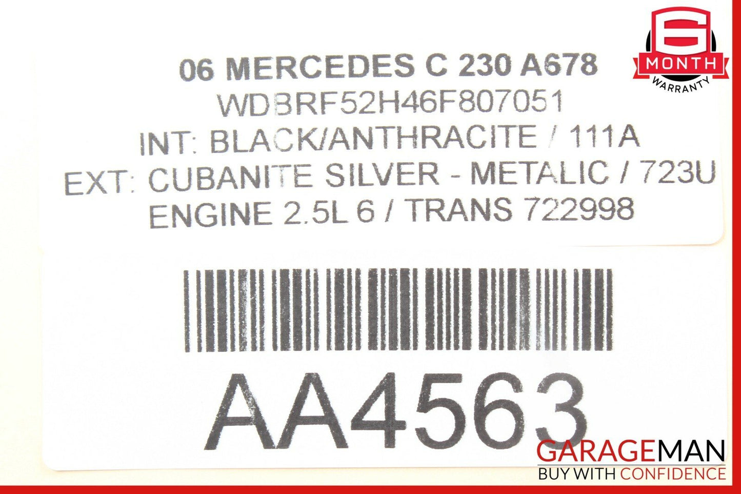 01-07 Mercedes W203 C230 C320 C55 AMG Rear Right Side Door Control Module Unit