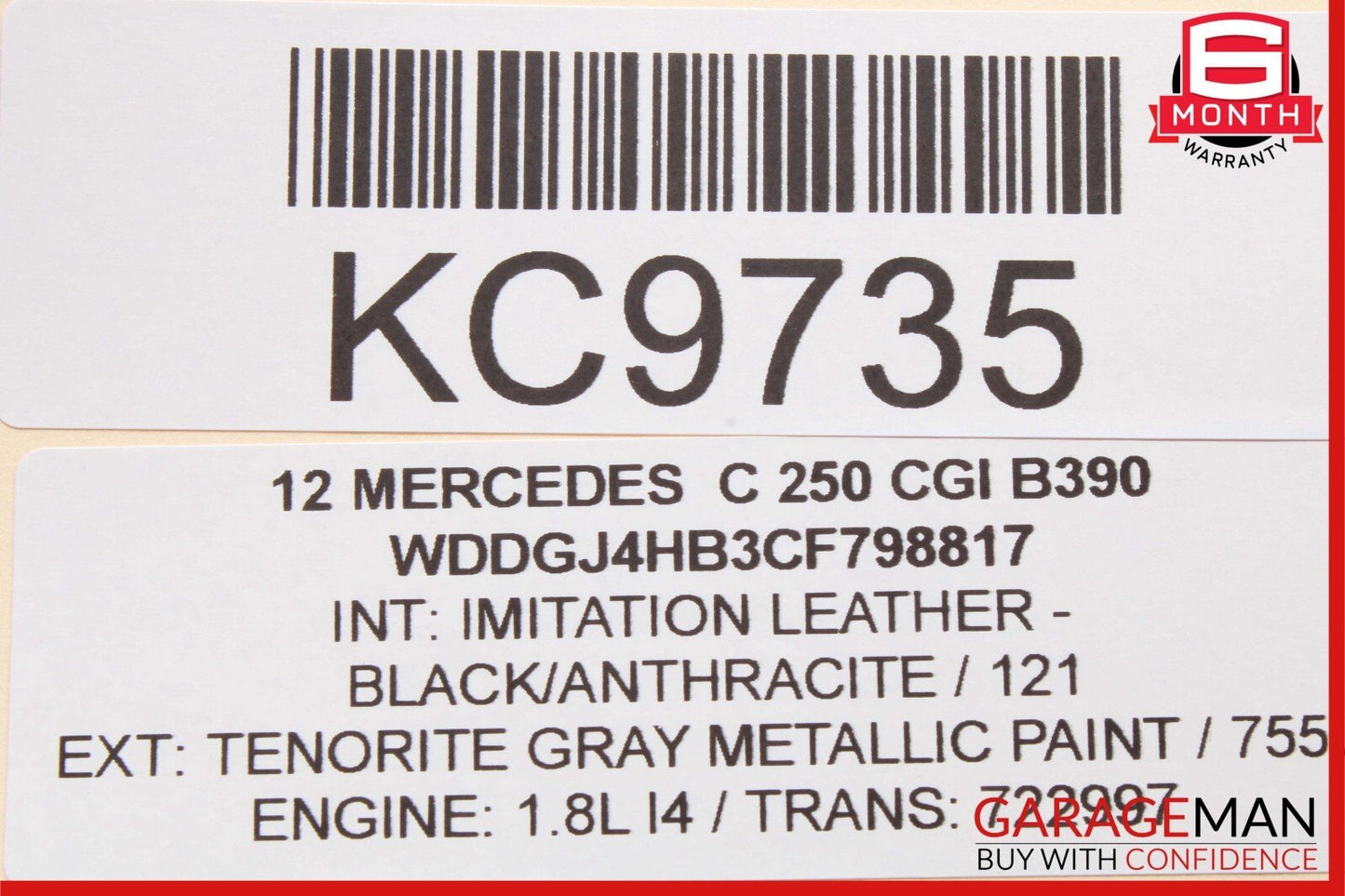 10-17 Mercedes W204 C250 E350 Coupe Front Right Side Seat Airbag Air Bag OEM